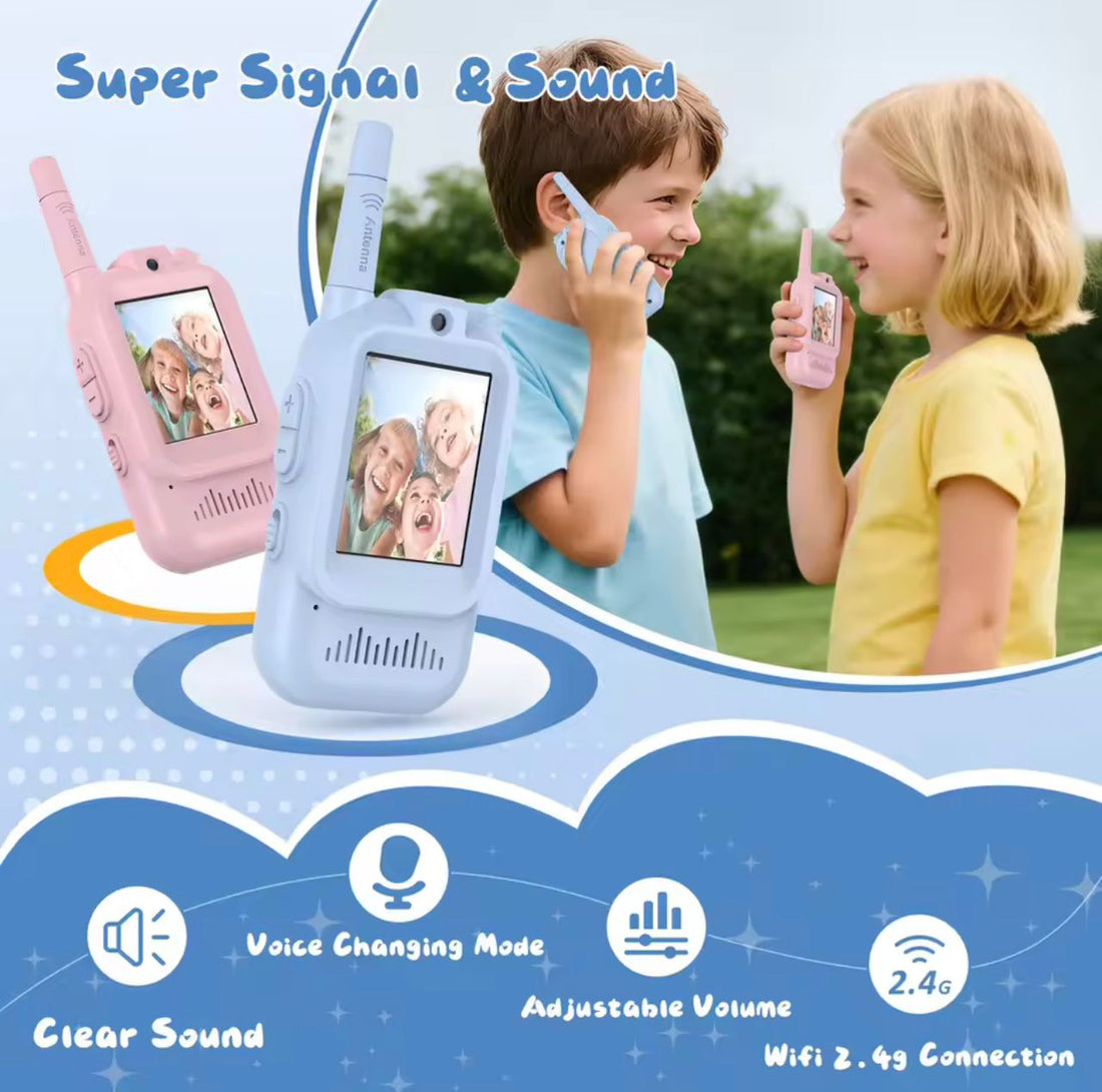 Kids Video Walkie-Talkies — Fun 2-Way Communication for Happy Explorers!